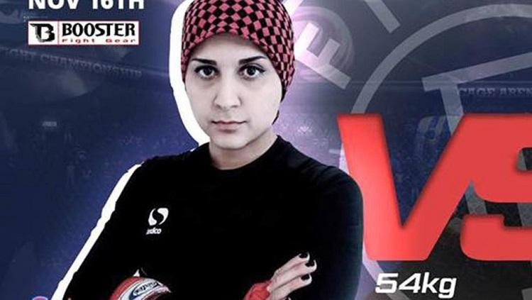 Saeideh Aletha, petarung wanita yang meninggal setelah mengalami cedera di bagian vital.