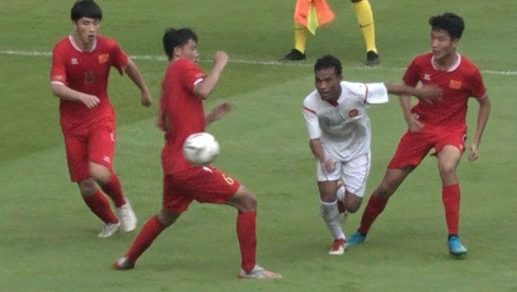 Tim Pelajar U-18 Indonesia saat berhadapan dengan China di Asian Schools Football Championship (ASFC) 2019 dan akan menghadapi Malaysia di semifinal.