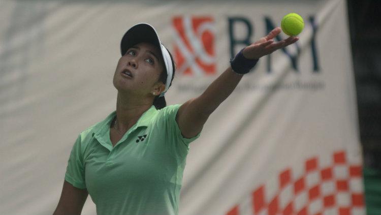 Petenis Indonesia, Aldila Sutjiadi di BNI Tennis Open 2019.