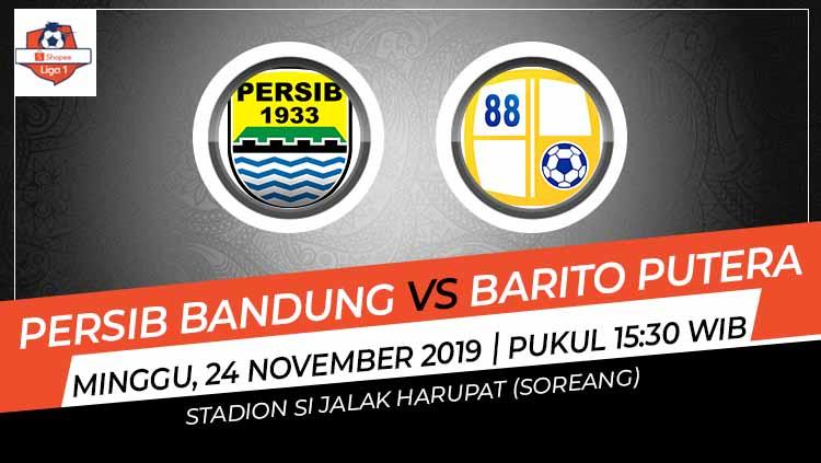 Prediksi laga Persib Bandung yang akan kembali melanjutkan tren positifnya kala menjamu Barito Putera dalam lanjutan Shopee Liga 1 2019 pekan ke-28