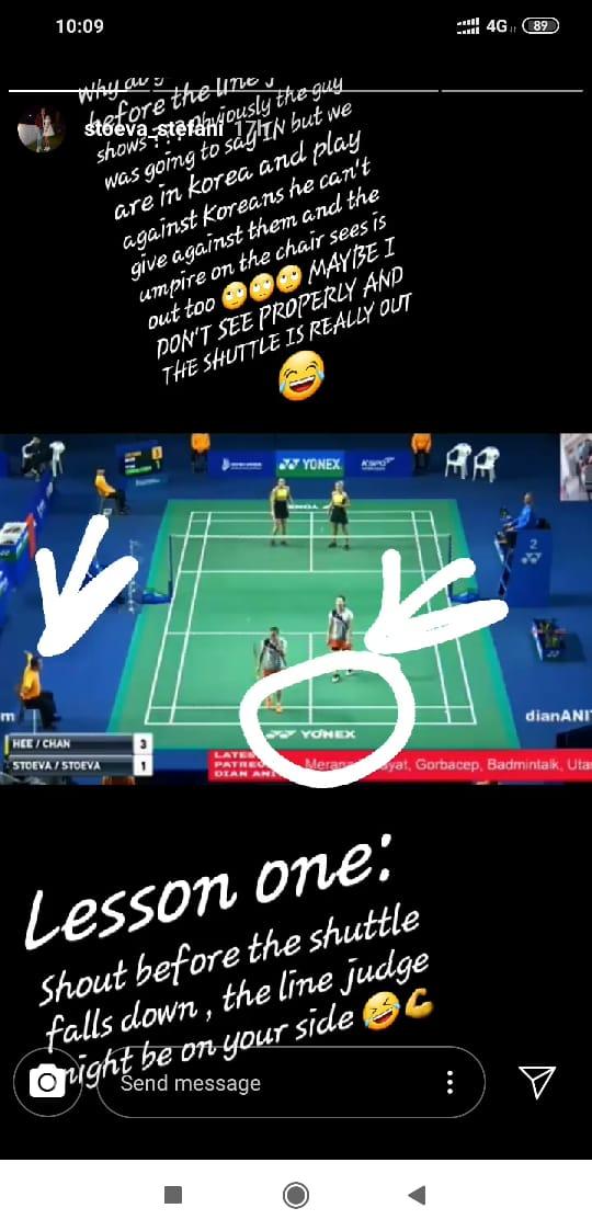 Rekan Mantan Marcus Gideon Merasa Dicurangi di Korea Masters 2019 Copyright: instagram.com/stoeva_stefani