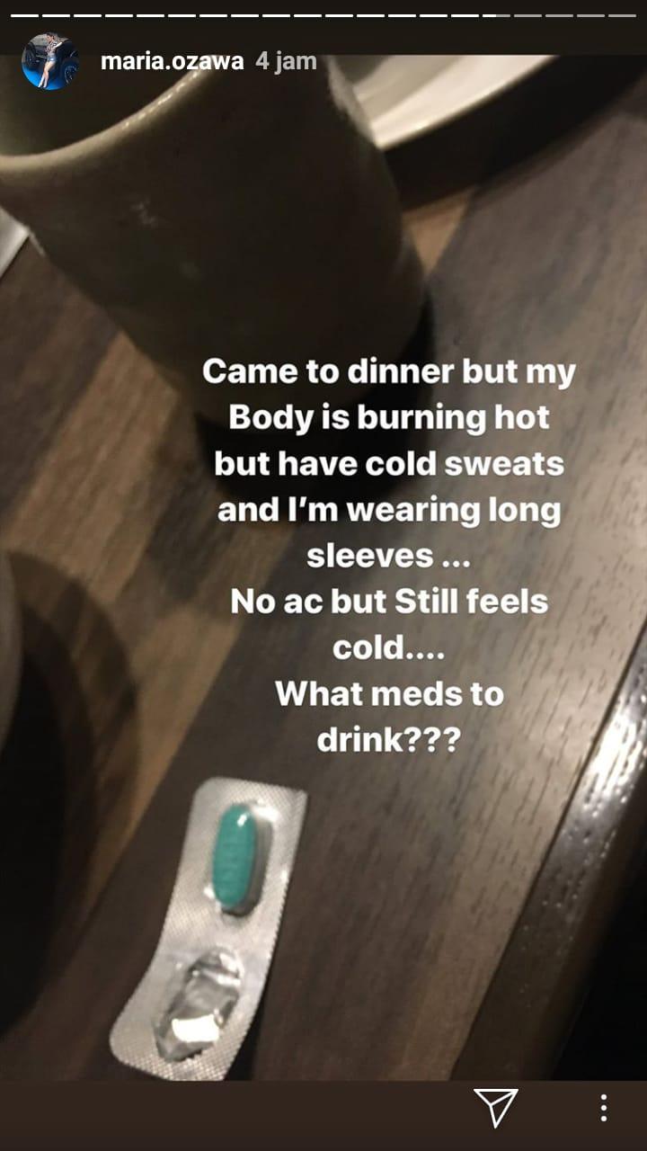 Postingan InstaStory Maria Ozawa atau Miyabi Copyright: Instagram/@maria.ozawa