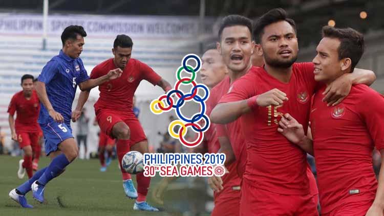 Timnas Indonesia U-23 berhasil menuntaskan misi menang membantai Brunei U-23 di Grup B Sepak Bola SEA Games 2019, sekaligus menyalip Thailand di papan klasemen. - INDOSPORT