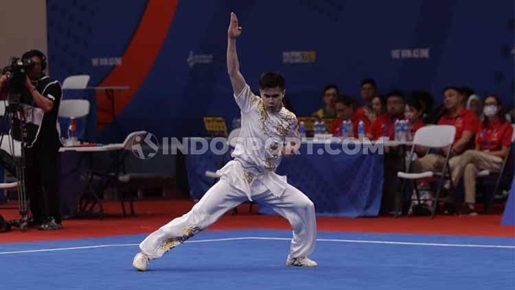 Aksi pewushu Indonesia, Edgar Xavier Marvelo.