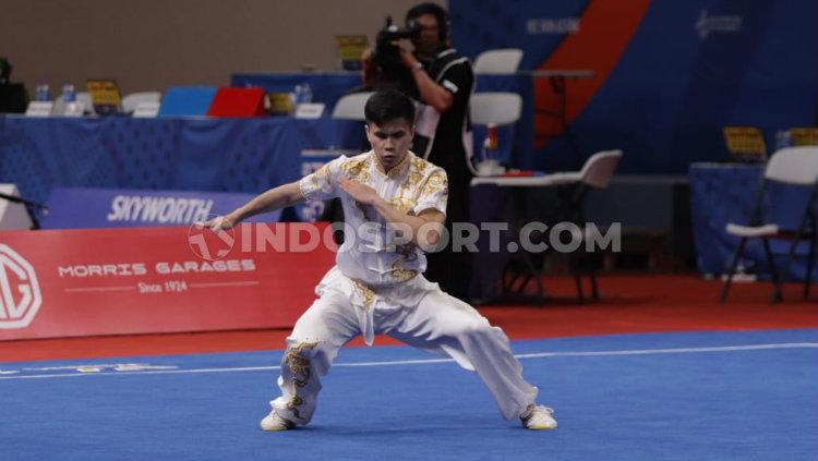 Edgar Xavier Marvelo mewakili Indonesia di nomor wushu Men's Changquan SEA Games 2019.