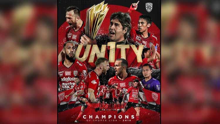 Bali United juara Liga 1 2019 Copyright: Instagram Bali United