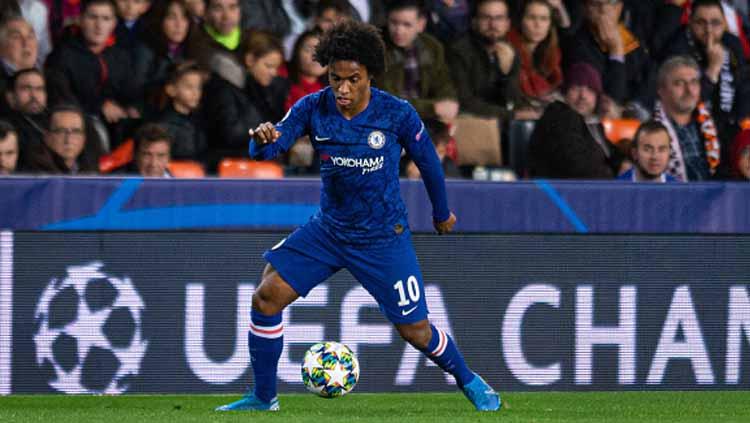Pemain bintang klub Liga Inggris, Chelsea, Willian Copyright: TF-Images/GettyImages