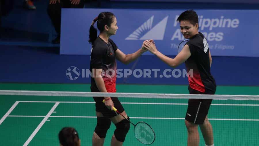 Ni Ketut/Apriyani berhasil mengalahkan wakil dari Thailand Prajongjai/Supajirakul pada Final di Muntinlipa Sport Complex, Manila, Selasa (03/12/19).