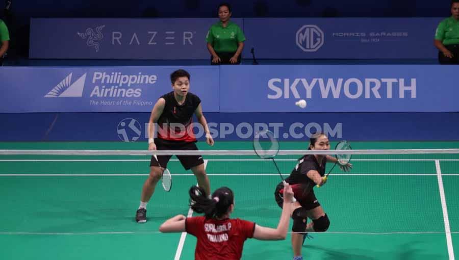 Ni Ketut/Apriyani berhasil mengalahkan wakil dari Thailand Prajongjai/Supajirakul pada Final di Muntinlipa Sport Complex, Manila, Selasa (03/12/19).