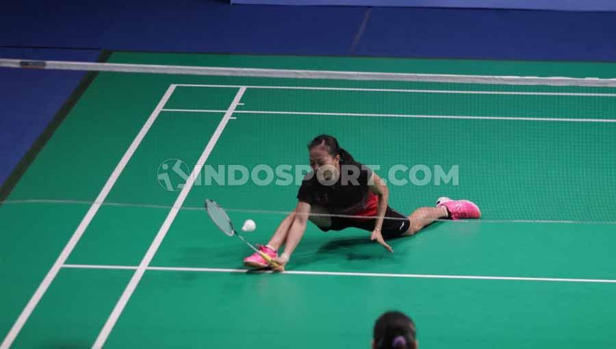 Pebulutangkis Indonesia Fitriani gagal menyumbang poin untuk Indonesia di Final SEA Games 2019 setelah kalah atas wakil Thailand, Busanan Ongbamrungphan, Selasa (03/12/19).