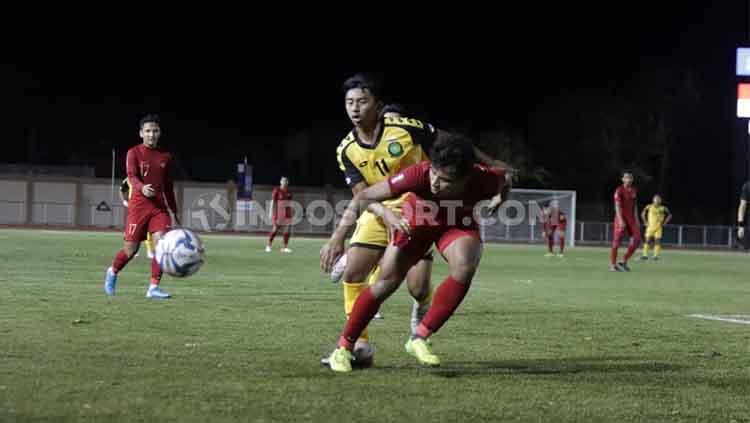 Indonesia vs Brunei di laga SEA Games 2019.