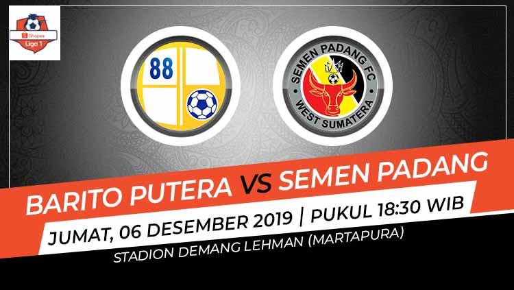 Pertandingan antara Barito Putera vs Semen Padang.