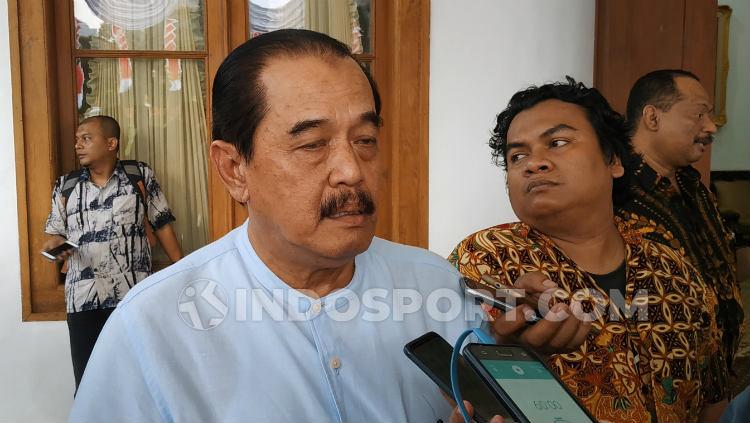 Ketua KONI Jatim, Erlangga Satriagung saat ditemui di Grahadi Surabaya.