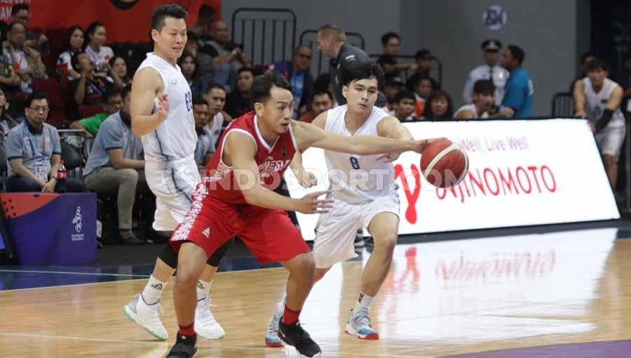 Timnas Basket Putra Indonesia takluk dari Thailand di Mall Of Asia, Manila, Rabu (04/12/19).