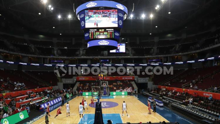 Mall of Asia Arena jadi salah satu venue pertandingan basket di SEA Games 2019. Foto: Ronald Seger Prabowo/INDOSPORT