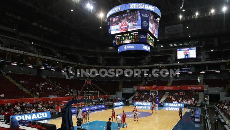 Mall of Asia Arena jadi salah satu venue pertandingan basket di SEA Games 2019. Foto: Ronald Seger Prabowo/INDOSPORT Copyright: Ronald Seger Prabowo/INDOSPORT