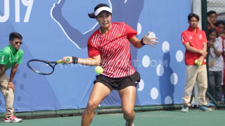 Aldila Sutjiadi, petenis tunggal putri Indonesia.