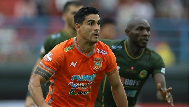 Pertandingan Liga 1 2019 antara Borneo FC vs Tira Persikabo.