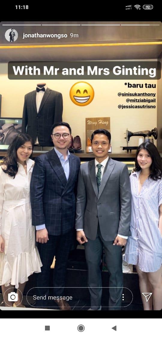 Desainer Kondang Beberkan Anthony Ginting Siap Persunting Mitzi Abigail? Copyright: instagram.com/jonathanwongso