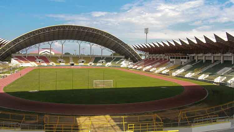 Stadion Harapan Bangsa, calon markas baru Persiraja untuk Liga 1 2020, mulai dibenahi.
