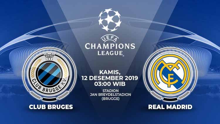 Berikut prediksi pertandingan sepak bola di partai terakhir Grup A Liga Champions antara tuan rumah Club Brugge vs Real Madrid.
