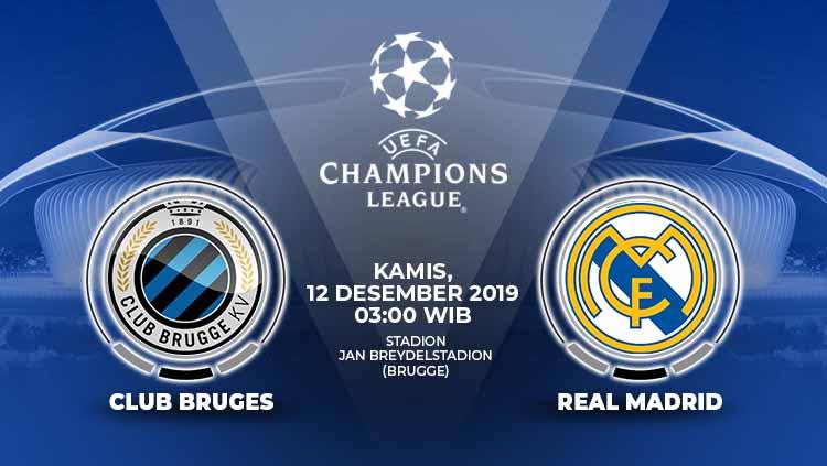 Berikut prediksi pertandingan sepak bola di partai terakhir Grup A Liga Champions antara tuan rumah Club Brugge vs Real Madrid. - INDOSPORT