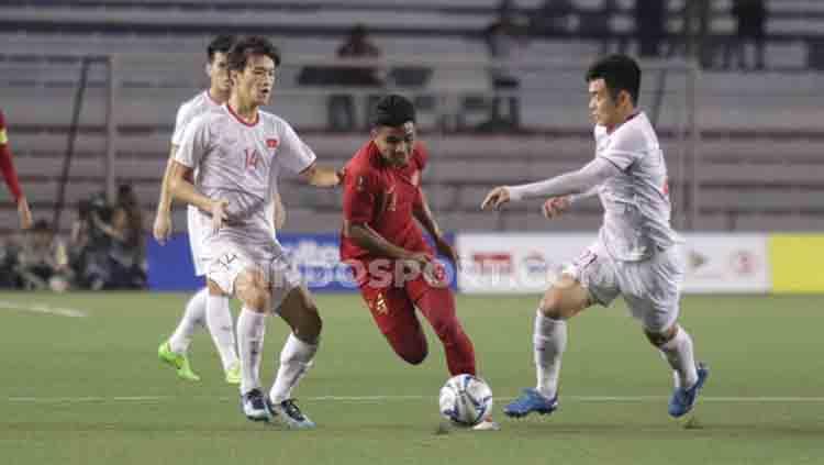 Pertandingan Timnas Indonesia U-23 vs Vietnam di SEA Games 2019.