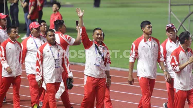 Sejumlah jajaran pengurus kontingen Indonesia turut ramaikan acara penutupan SEA Games 2019