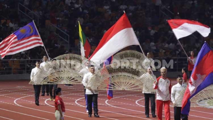 Salah satu parade Indonesia di penutupan SEA Games 2019.