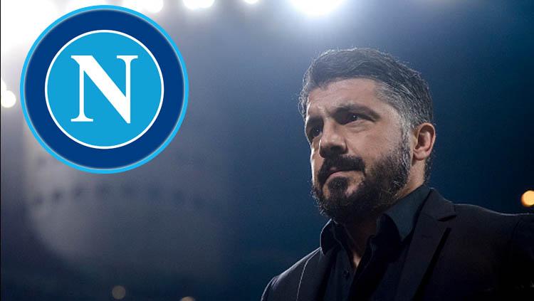 Pelatih Napoli, Gennaro Gattuso, dikabarkan sedang pusing memikirkan timnya menjelang pertandingan big match melawan AC Milan di Serie A Liga Italia. - INDOSPORT