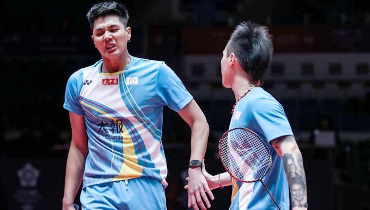 Pebulutangkis ganda putra Chinese Taipei, Lu Ching-yao, bersimpati atas tragedi bencana alam dari gempa hingga banjir di Indonesia pada Selasa (14/12/21).