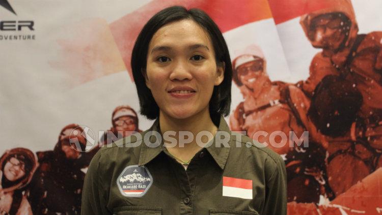 Fransisca Dimitri, salah satu pendaki yang akan menaklukkan gunung Hkakabo Razi.