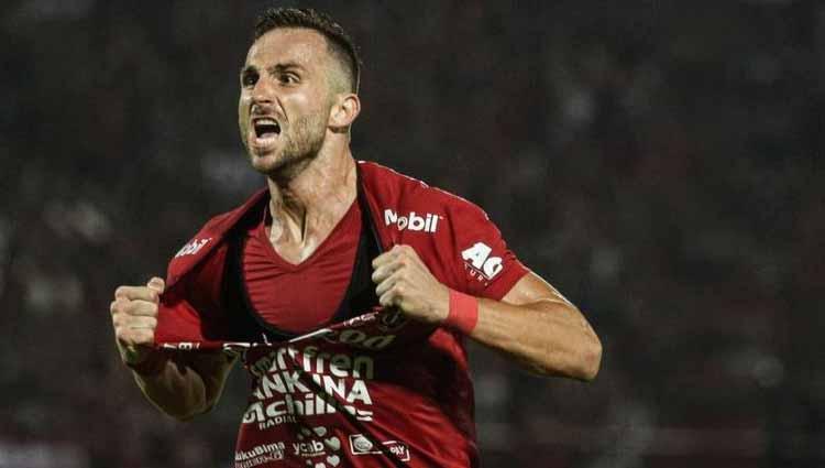 Pemain Liga 1 terbaik Indonesia, Ilija Spasojevic. Copyright: Twitter@baliunited.com