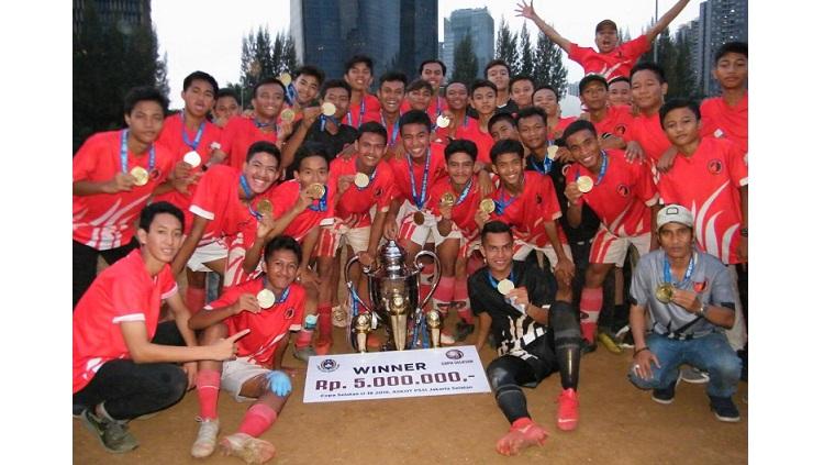 Juara Copa Selatan U-18 2019, SSB Tunas Merah Putih. - INDOSPORT