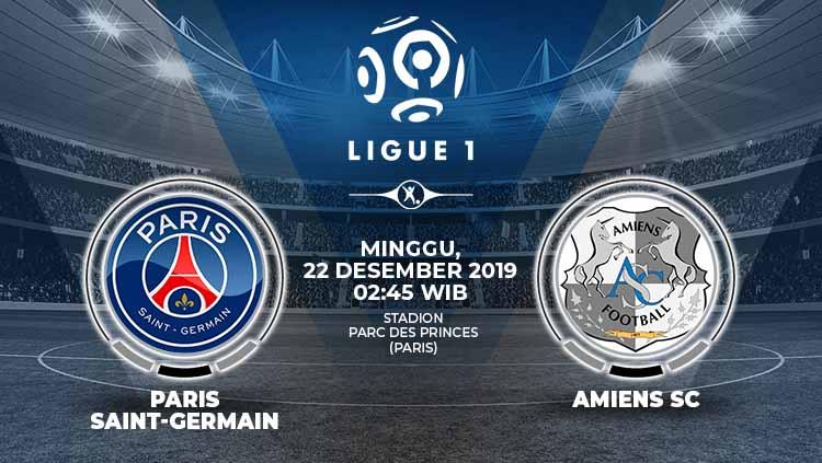 Pertandingan antara Paris Saint-Germain vs Amiens SC. - INDOSPORT