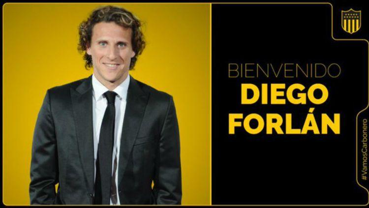 Klub Uruguay, Penarol, resmi memecat pelatihnya, Diego Forlan