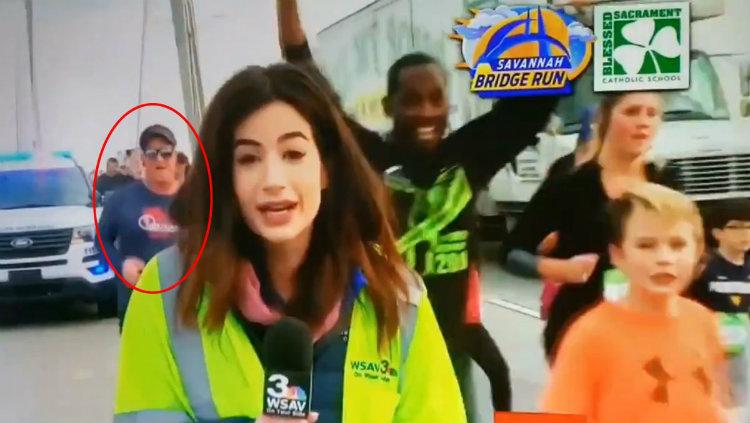 Seorang pelari marathon, Tommy Callaway mendapatkan hukuman berat usai melecehkan seorang reporter wanita, Alex Bozarjian - INDOSPORT