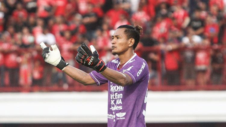 Kiper Bali United Wawan Hendrawan.