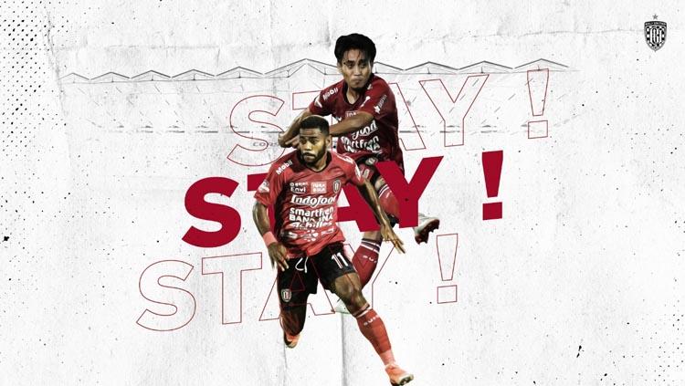Bali United resmi mempertahankan winger Yabes Roni dan gelandang Muhammad Taufiq. Copyright: baliutd.com