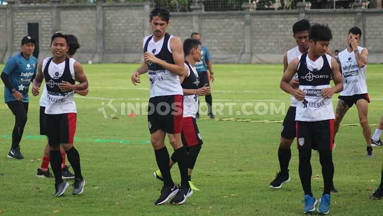 Latihan klub Liga 1 Bali united.