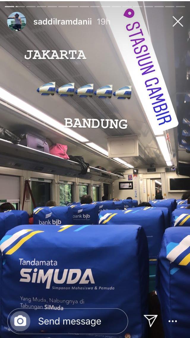 Saddil Ramdani menuju Bandung Copyright: Instagram Saddil Ramdani