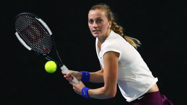 Petra Kvitova kala bertanding di turnamen tenis Brisbane International 2020.