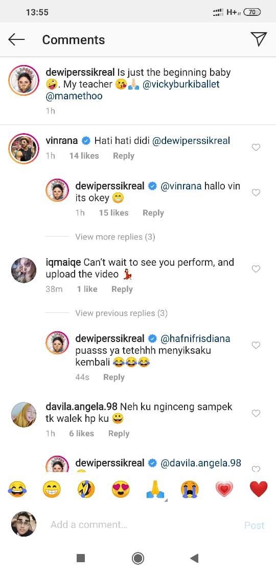Dewi Perssik pole dance Copyright: Instagram