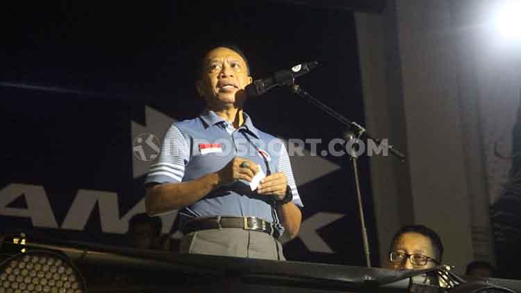 Menpora Zainudin Amali saat membuka kompetisi IBL 2020 di Semarang. - INDOSPORT
