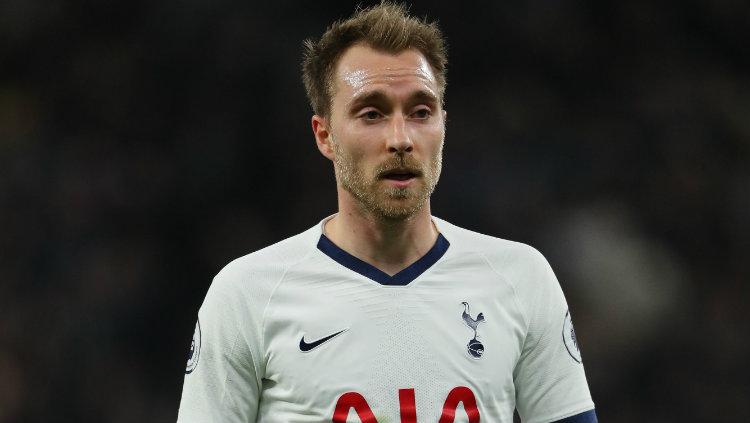 Pemain klub Liga Inggris Tottenham Hotspur, Christian Eriksen.
