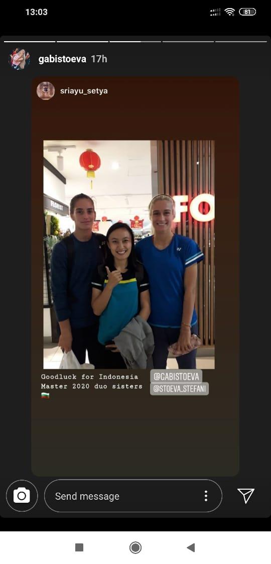 Ikut Indonesia Masters, Netizen Langsung Kepincut dengan Kecantikan Mantan Marcus Gideon Copyright: instagram.com/gabistoeva