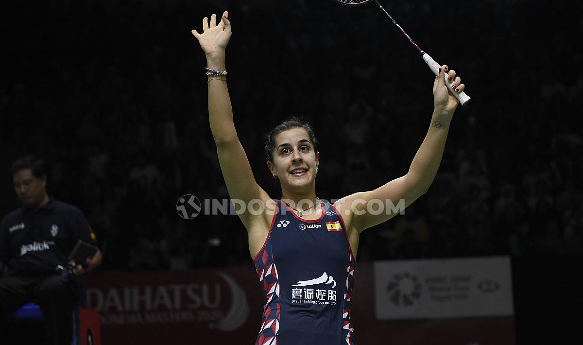 Carolina Marin melaju ke final Indonesia Masters 2020. Copyright: Herry Ibrahim/INDOSPORT