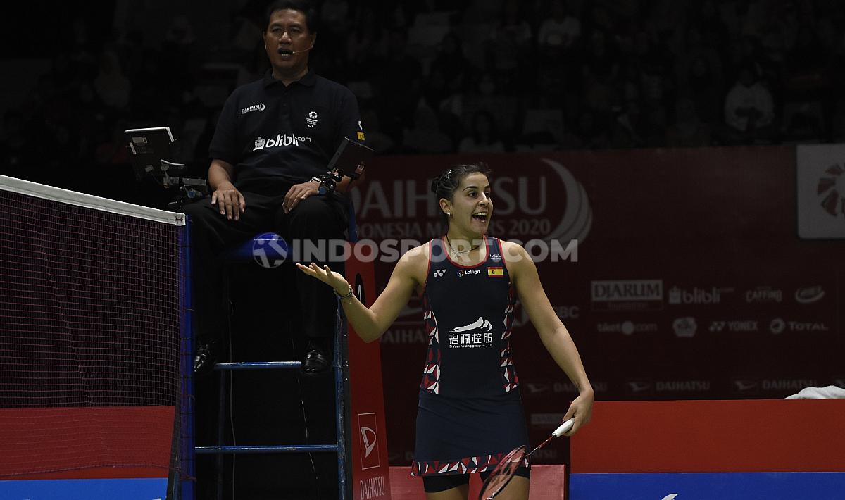 Carolina Marin akan menghadapi pemenang laga antara Ratchanok Intanon vs Wang Zhi Yi final Indonesia Masters 2020.