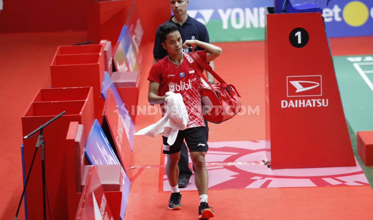 Tunggal putra Indonesia, Anthony Sinisuka Ginting.