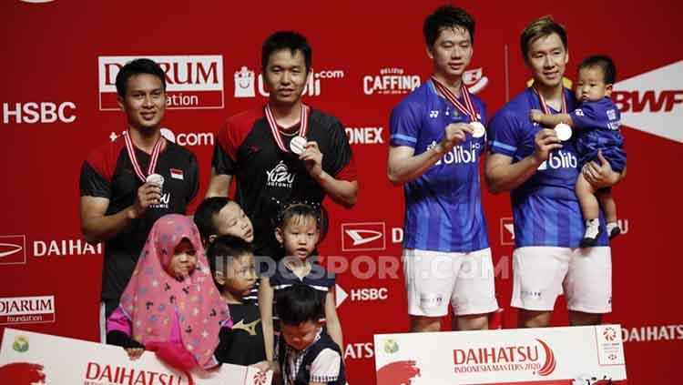 All Indonesian Finals di ganda putra Indonesia Masters berhasil dimenangkan oleh pasangan Kevin Sanjaya/Marcus Gideon.